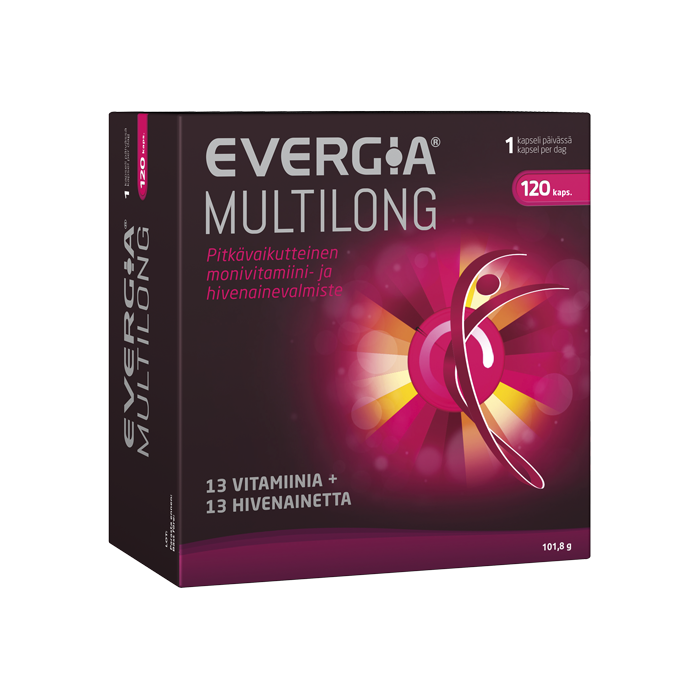 Evergia Multilong 120 Kaps Monivitamiinit Vitamiinit Vitamiinit Ja Ravintolisat Tuotteet Olo Apteekki