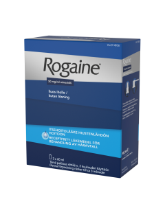 ROGAINE 50 mg/ml 3 x 60 ml liuos iholle 2 annostelijaa