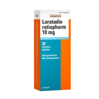 LORATADIN RATIOPHARM 10 mg 30 fol tabletti