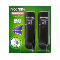 Nicorette Berrymint 1 mg/annos 2x150 annosta sumute suuonteloon, liuos