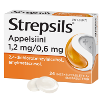 STREPSILS APPELSIINI 1,2/0,6 mg 24 fol imeskelytabletti