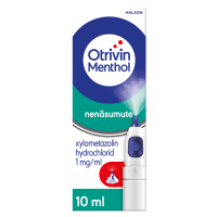 OTRIVIN MENTHOL SÄILYTYSAINEETON 1 mg/ml 10 ml nenäsumute, liuos