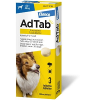 AdTab 900 mg 3 fol purutabletti koiralle (> 22–45 kg)