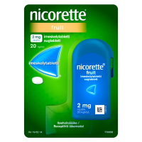 Nicorette Fruit 2 mg 20 kpl imeskelytabletti