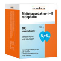 Maitohappobakteeri + B Ratiopharm 100 kaps