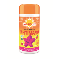 Minisun Multivitamin Junior Tähtimarja 100 purutabl