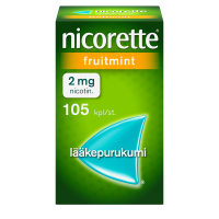 Nicorette Fruitmint 2 mg 105 kpl lääkepurukumi