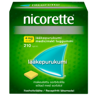 Nicorette 4 mg 210 kpl lääkepurukumi