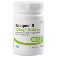 KALCIPOS-D 500 mg/10 mikrog 60 kpl tabletti, kalvopäällysteinen