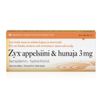 ZYX APPELSIINI & HUNAJA 3 mg 20 fol imeskelytabletti