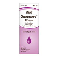 ORODROPS 12 mg/ml 10 ml korvatipat, liuos