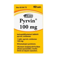 PYRVIN 100 mg 40 kpl tabletti, kalvopäällysteinen