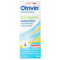 OTRIVIN SÄILYTYSAINEETON 0,5 mg/ml 5 ml nenäsumute, liuos Freepod-pumppu