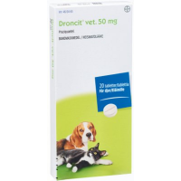 Droncit vet 50 mg 20 fol tabletti