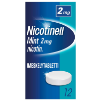 NICOTINELL MINT 2 mg 12 fol imeskelytabletti