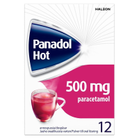 PANADOL HOT 500 mg 12 kpl jauhe oraaliliuosta varten