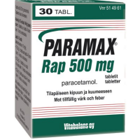 PARAMAX RAP 500 mg 30 kpl tabletti