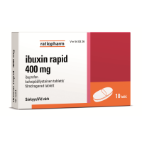 IBUXIN RAPID 400 mg 10 fol tabletti, kalvopäällysteinen