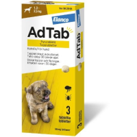 AdTab 56 mg 3 fol purutabletti koiralle (1,3–2,5 kg)
