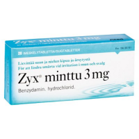 ZYX MINTTU 3 mg 20 fol imeskelytabletti