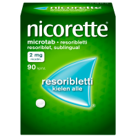 Nicorette Microtab 2 mg 90 kpl kielen alla hajoava tabletti