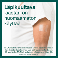 Nicorette 15 mg/16 h pitkävaikutteinen laastari 7 kpl