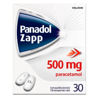 PANADOL ZAPP 500 mg 30 fol tabletti, kalvopäällysteinen