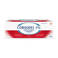 CORSODYL 1 % 50 g geeli suuonteloon