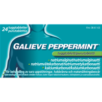 GALIEVE PEPPERMINT 250/133,5/80 mg 24 fol purutabletti
