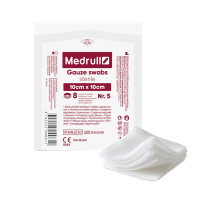 Medrull Gauze swabs sideharsotaitos 8krs 10cmx10cm 5 kpl