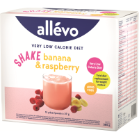 Allevo VLCD Shake Banaani&Vadelma 15 kpl