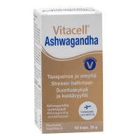 Vitacell Ashwagandha 60 kapselia