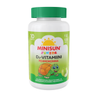 Minisun D-vitamiini Pehmokonna Junior omena 10 mikrog 120 kpl pureskeltava pehmytpala