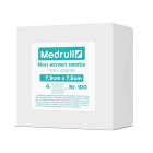 Medrull kuitukangastaitos Non Woven Swab 7,5 x 7,5 cm 100 kpl