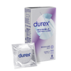 Durex Invisible Extra Lube Regular Fit Kondomi 8 kpl