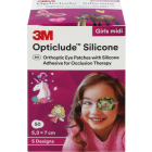 3M Opticlude Silicone Midi lajitelma tytöille 50 kpl