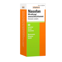 NASOFAN 50 mikrog/annos 60 annosta nenäsumute, suspensio annospumppu