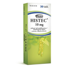 HISTEC 10 mg 30 fol tabletti, kalvopäällysteinen