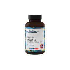 Puhdas+ Omega-3 180mg epa/120mg dha 160 kaps