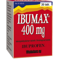 IBUMAX 400 mg 30 kpl tabletti, kalvopäällysteinen