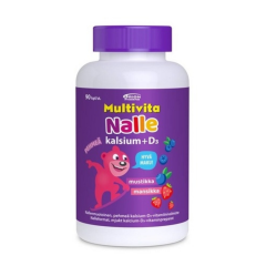 Multivita Nalle kalsium+D3 90 tabl 100mg/5mcg